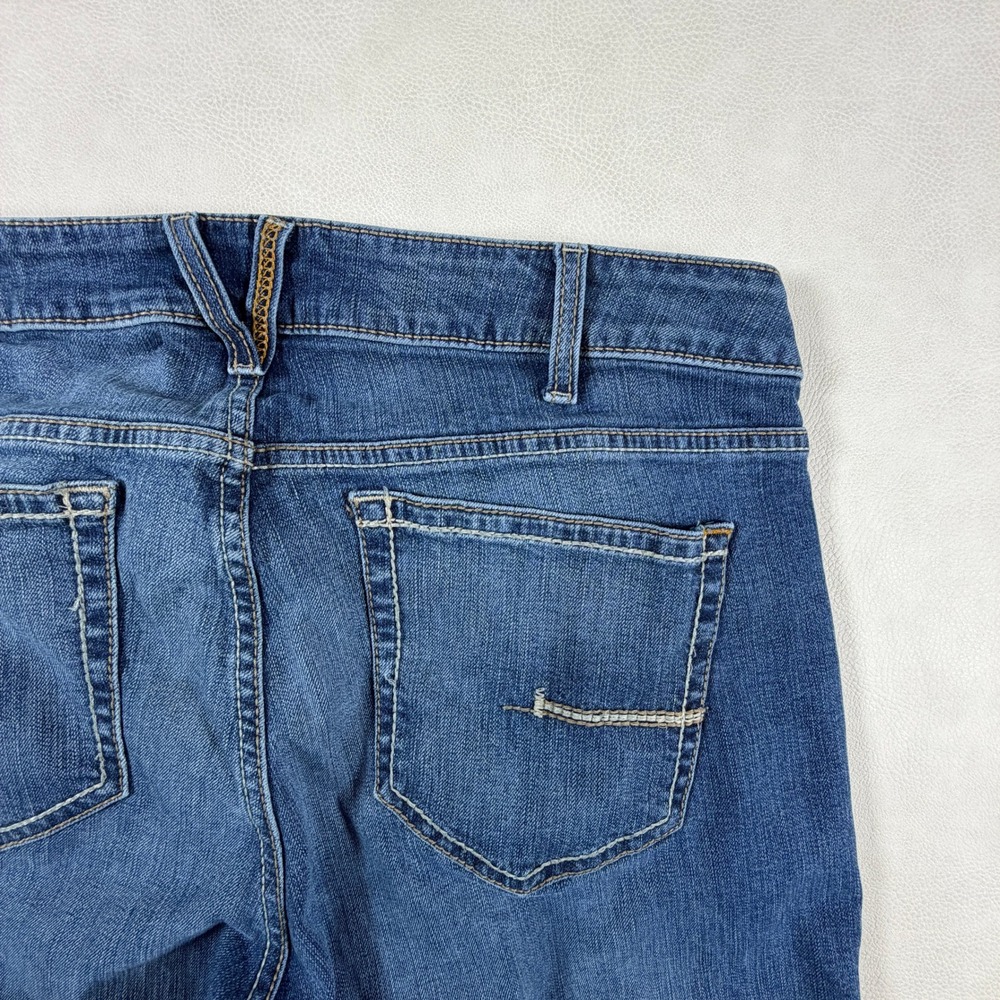 Ariat Rebar Riveter Bootcut Jeans Womens 32 Malibu Blue Perfect Rise Western - Picture 14 of 15
